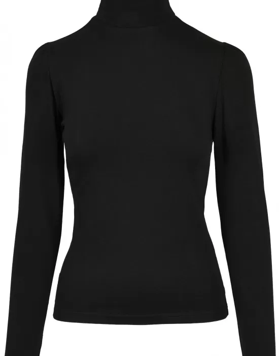 Дамска блуза в черно от Urban Classics Ladies Puffer Sleeve, Блузи - Hoodstyle.bg