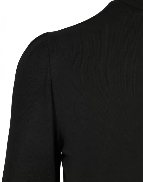Дамска блуза в черно от Urban Classics Ladies Puffer Sleeve, Блузи - Hoodstyle.bg