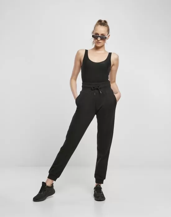 Боди в черен цвят Urban Classics Ladies Shiny Rib Body, Жени - Hoodstyle.bg