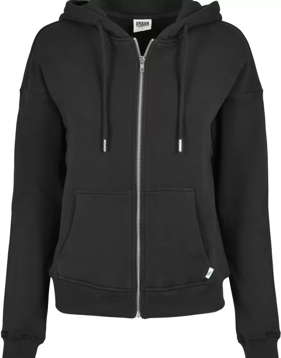 Дамски суичър в черен цвят Urban Classics от органичен памук, Суичъри - Hoodstyle.bg