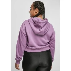 Дамски суичър в лилав цвят Urban Classics Ladies Short Terry Hoody