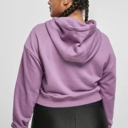 Дамски суичър в лилав цвят Urban Classics Ladies Short Terry Hoody