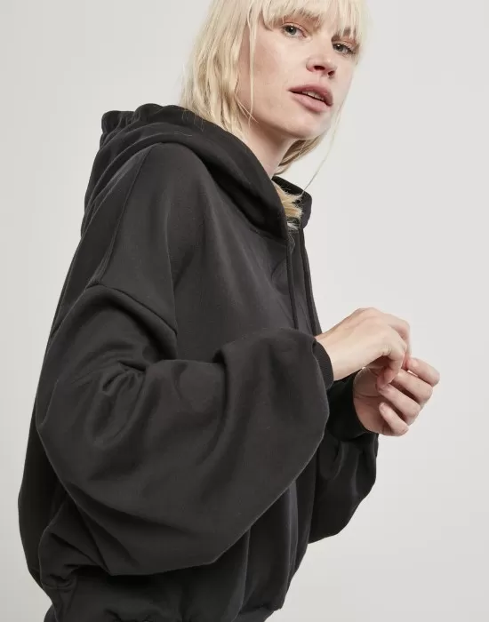 Дамски суичър в черен цвят Urban Classics от органичен памук, Суичъри - Hoodstyle.bg