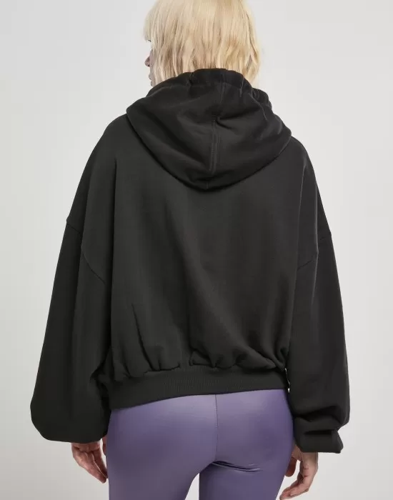 Дамски суичър в черен цвят Urban Classics от органичен памук, Суичъри - Hoodstyle.bg