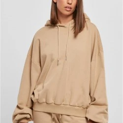 Дамски широк суичър с качулка в бежов цвят Ladies Terry Hoody