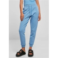 Дамско долнище в светлосин цвят Urban Classics Ladies High Waist Pants