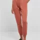 Дамско долнище в цвят праскова Urban Classics Ladies High Waist Pants, Долнища - Hoodstyle.bg