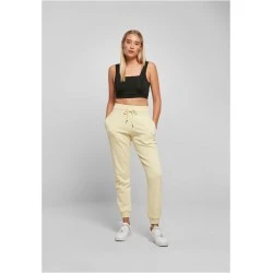 Дамско спортно долнище в светложълт цвят Ladies High Waist Pants