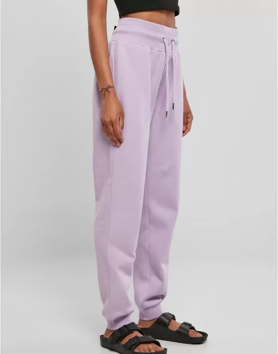 Дамско спортно долнище в светлолилав цвят Ladies High Waist Pants, Долнища - Hoodstyle.bg