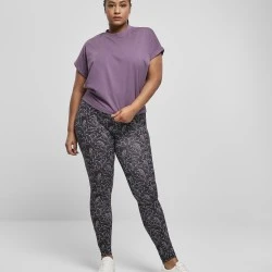 Дамска тениска в лилаво Ladies Short Pigment Dye Cut On Sleeve Tee