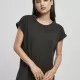 Дамска дълга тениска в черен цвят Urban Classics, Тениски - Hoodstyle.bg