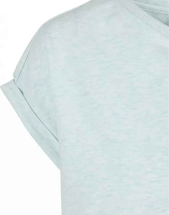 Дамска тениска в светлосин меланж Urban Classics, Тениски - Hoodstyle.bg