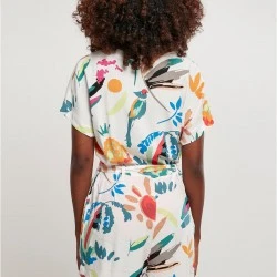 Дамски гащеризон на цветя Ladies Short Viscose Belt 