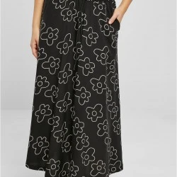 Дамска дълга пола в черен цвят Urban Classics Ladies Midi Skirt