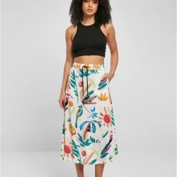 Дамска пола на цветя Ladies Viscose Midi Skirt