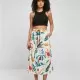 Дамска пола на цветя Ladies Viscose Midi Skirt, Поли - Hoodstyle.bg