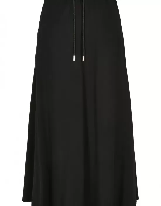 Дамска пола в черен цвят Urban Classics Viscose Midi, Поли - Hoodstyle.bg