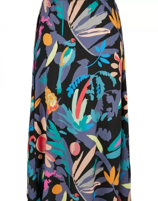 Дамска пола на цветя Ladies Viscose Midi Skirt1, Поли - Hoodstyle.bg
