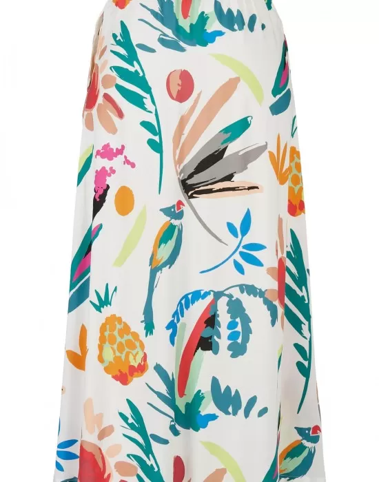 Дамска пола на цветя Ladies Viscose Midi Skirt, Поли - Hoodstyle.bg