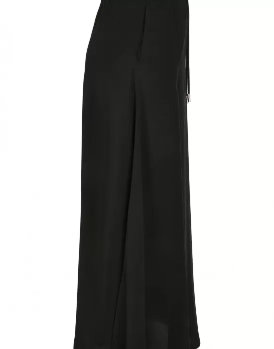 Дамска пола в черен цвят Urban Classics Viscose Midi, Поли - Hoodstyle.bg