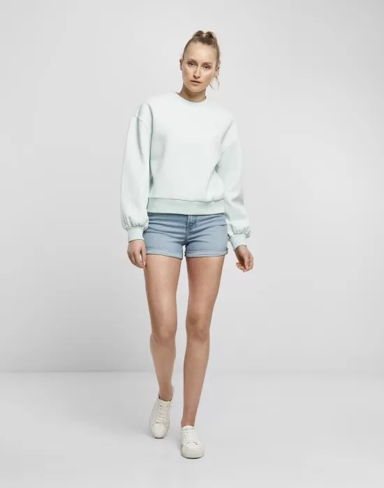 Дамска блуза в светлосин меланж Urban Classics, Блузи - Hoodstyle.bg