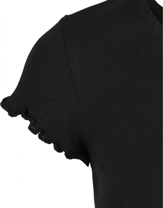 Дамска къса тениска в черен цвят Urban Classics, Тениски - Hoodstyle.bg