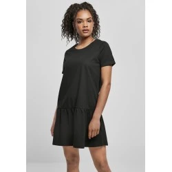 Дамска рокля в черен цвят Urban Classics Ladies Valance Tee Dress 