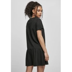 Дамска рокля в черен цвят Urban Classics Ladies Valance Tee Dress 