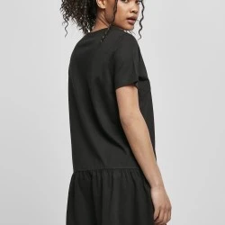 Дамска рокля в черен цвят Urban Classics Ladies Valance Tee Dress 