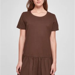 Дамска рокля в кафяв цвят Urban Classics Ladies Dress