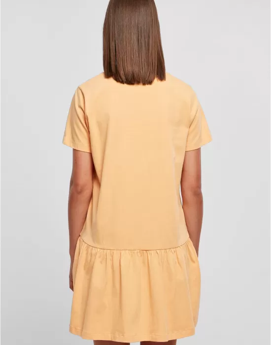 Дамска рокля в светлооранжев цвят Urban Classics Ladies Dress, Рокли - Hoodstyle.bg