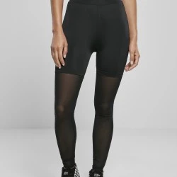 Клин в черен цвят Urban Classics High Waist Transparent Tech Mesh 