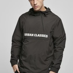 Мъжко преходно яке в черен цвят Urban Classics Commuter Pull Over