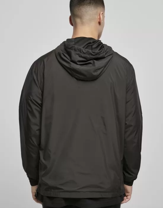 Мъжко преходно яке в черен цвят Urban Classics Commuter Pull Over, Якета Пролет / Есен - Hoodstyle.bg