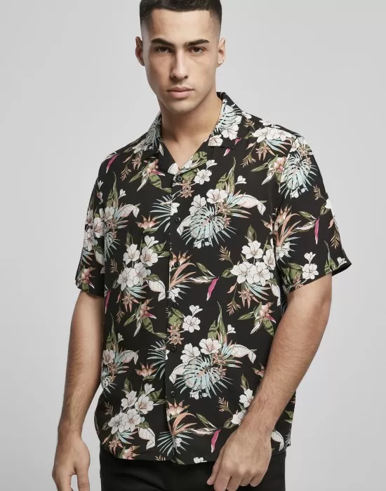 Мъжка риза с флорален принт Urban Classics Viscose AOP Resort Shirt, Ризи - Hoodstyle.bg