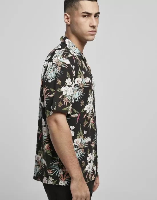 Мъжка риза с флорален принт Urban Classics Viscose AOP Resort Shirt, Ризи - Hoodstyle.bg