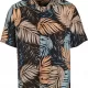 Мъжка риза в цветен десен Urban Classics Viscose AOP Resort Shirt palmfront, Ризи - Hoodstyle.bg