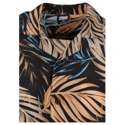 Мъжка риза в цветен десен Urban Classics Viscose AOP Resort Shirt palmfront