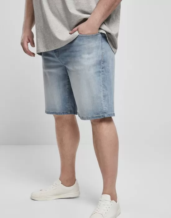 Мъжки къси панталони в синьо Fit Jeans Shorts, Къси панталони - Hoodstyle.bg