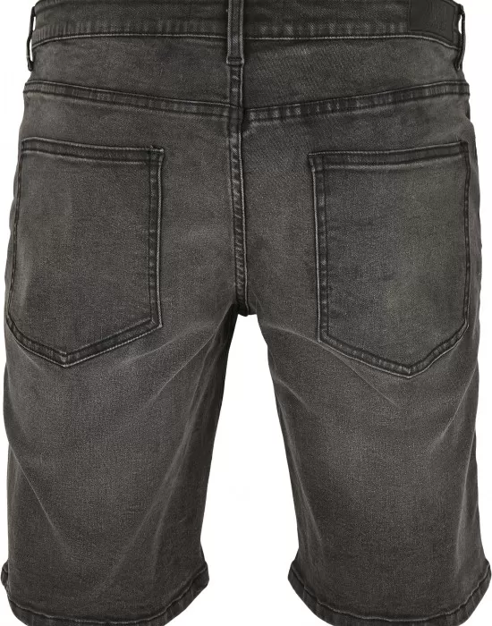 Къси дънкови панталони в черен цвят Urban Classics Relaxed Fit Jeans Shorts, Къси панталони - Hoodstyle.bg