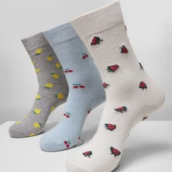 Комплект от три чифта чорапи Urban Classics Recycled Yarn Fruit 