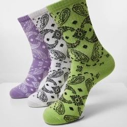 Комплект от три чифта чорапи Urban Classics Bandana Pattern Socks