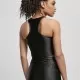 Дамски топ в черен цвят Urban Classics Cropped Shiny, Топове - Hoodstyle.bg