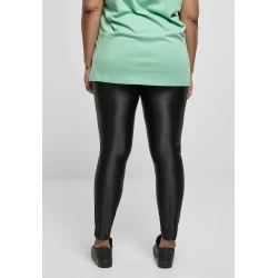 Дамски дълъг клин в черно Ladies Highwaist Shiny Metalic Leggings
