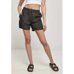 Дамски къси панталони в черен цвят Urban Classics Crinkle