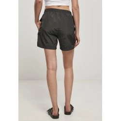 Дамски къси панталони в черен цвят Urban Classics Crinkle
