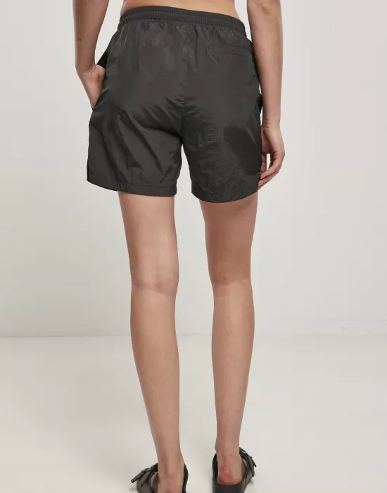 Дамски къси панталони в черен цвят Urban Classics Crinkle, Къси панталони - Hoodstyle.bg
