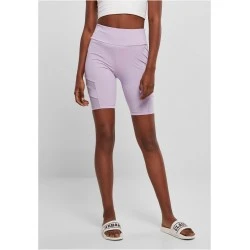 Дамски къс клин в лилаво Ladies High Waist Tech Shorts