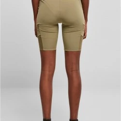 Дамски къс клин в цвят каки Ladies High Waist Tech Shorts