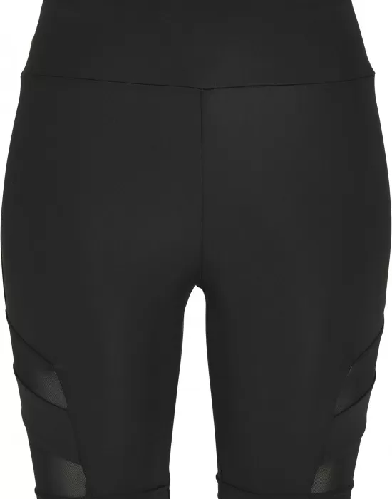 Дамски къс клин в черен цвят Urban Classics High Waist Tech Mesh Cycle, Клинове - Hoodstyle.bg